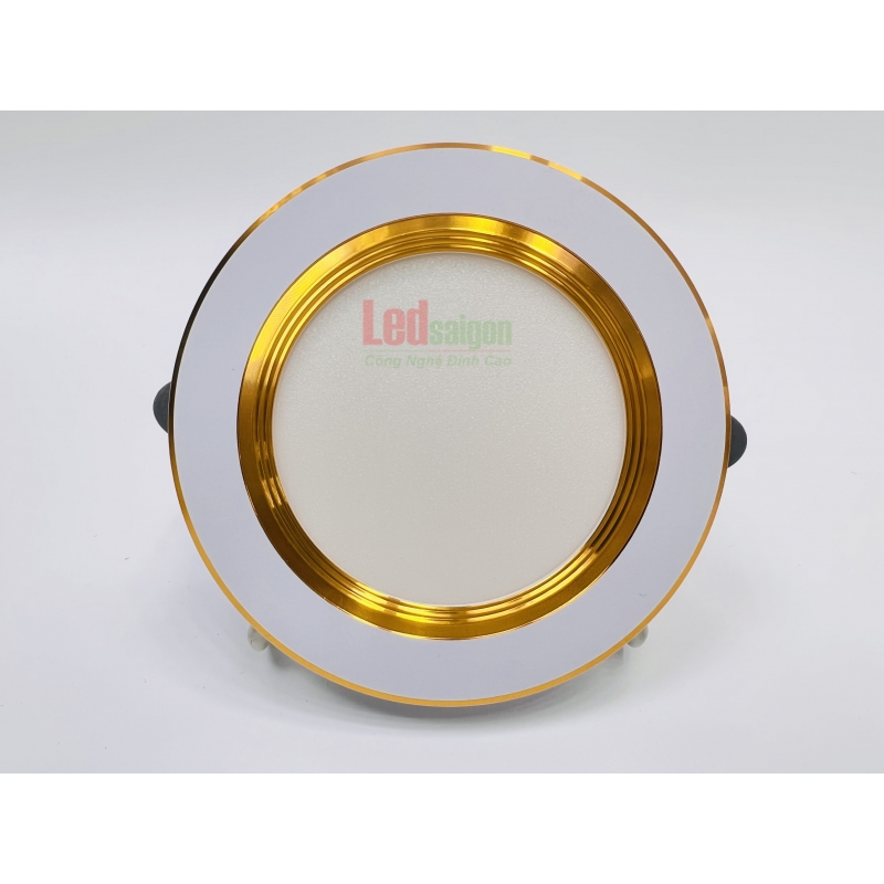 Downlight Newstar 7W Viền Vàng