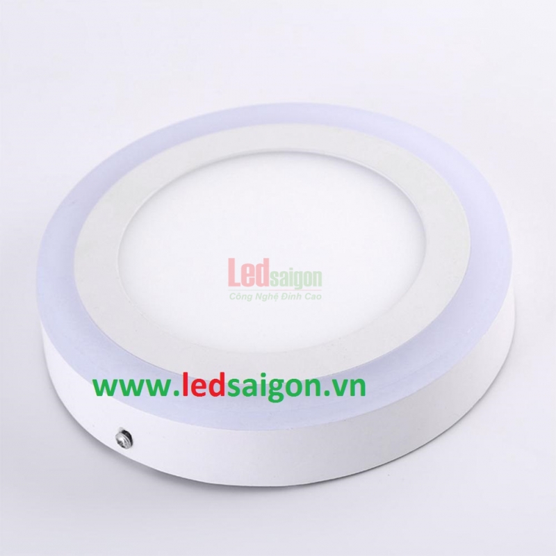 Ốp Nổi Tròn Viền Xanh Dương 24W