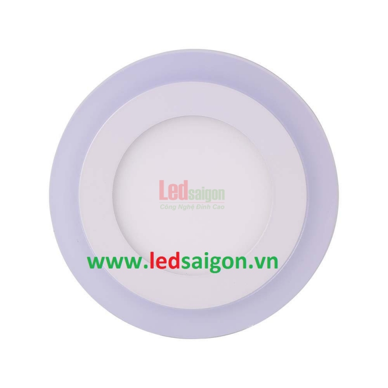 Ốp Nổi Tròn Viền Xanh Dương 24W