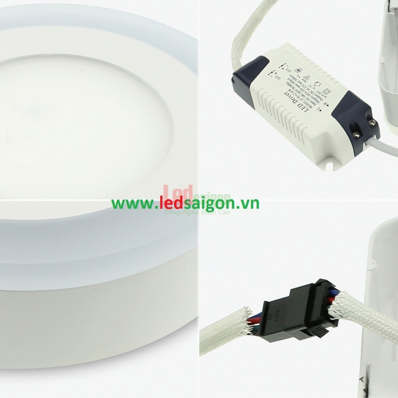 Ốp Trần Nổi Viền Xanh Dương 18W