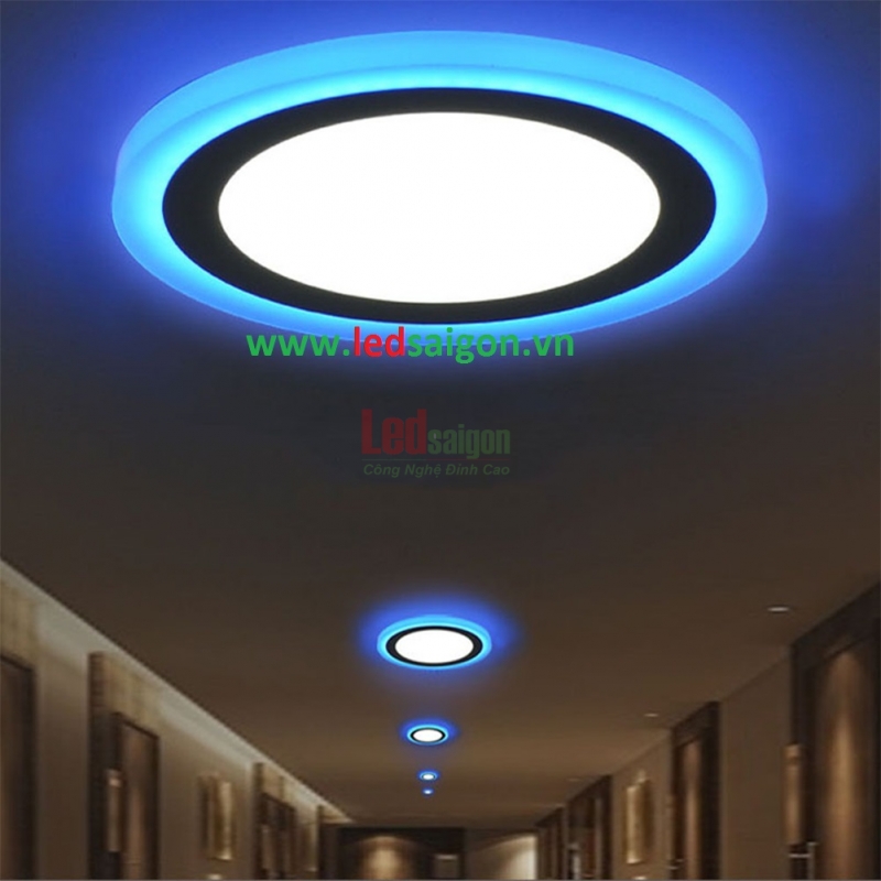 Ốp Trần Nổi Viền Xanh Dương 18W