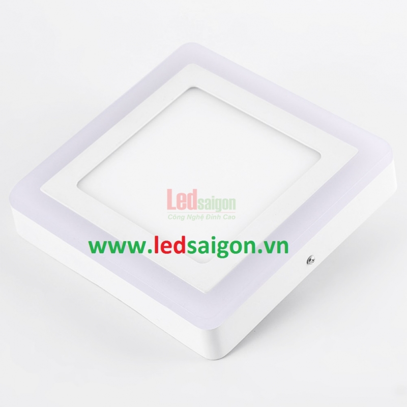 Ốp Nổi Vuông Viền Xanh Dương 24W