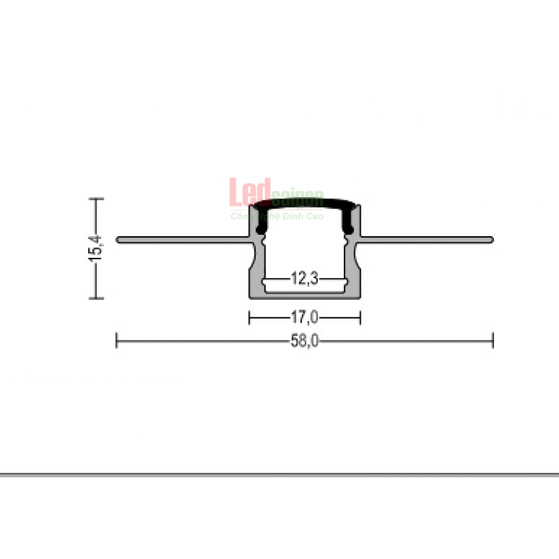 THANH NHÔM PROFILE T4